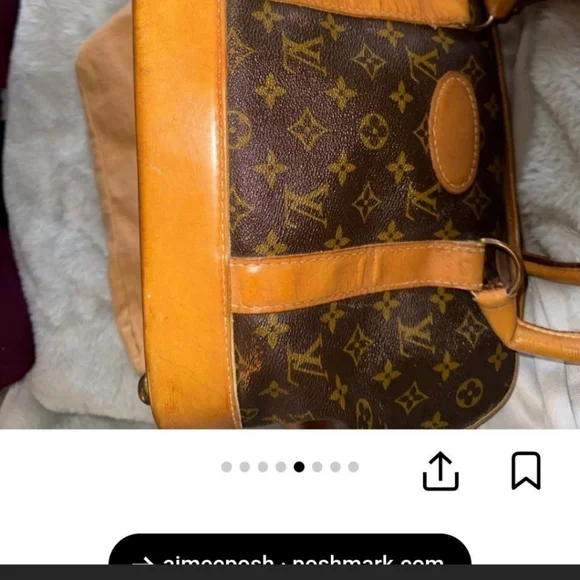 🖤Rare LouisVuitton Monogram French Dog Carrier.Made In France FromThe 70s-1994 - Picture 6 of 8